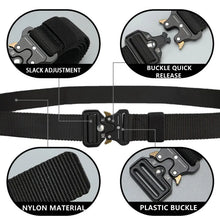 Load image into Gallery viewer, Men&#39;s Tactical Belt: Outdoor Hunting, Multi-Function Nylon, Marine Corps Canvas