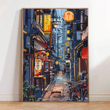 Load image into Gallery viewer, Retro Japanese Landscape Canvas Printing Asian Art Railway Wall Art Poster Modern Living Room Bedroom Bathroom Home Decor
