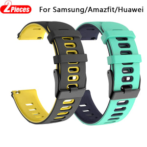 2PCS 20 22mm Silicone Strap for Huawei Watch GT3 GT2 GT2 Pro Replacement Wristband