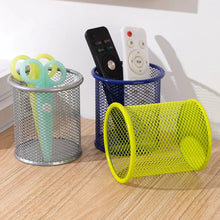 Load image into Gallery viewer, 1Pcs New Pencil Holder Office Desk Metal Mesh Square Pen Pot Cup Case Container Organiser Durable Pencil Case