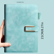 Load image into Gallery viewer, Vintage A5 leather notebook with personalized soft cover - perfect for business meetings and college life