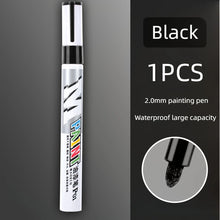 Load image into Gallery viewer, Car paint scratches repair brush pen waterproof water paint marker pen car tire tread care automotive  black white red silver