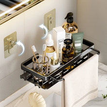 Load image into Gallery viewer, Bathroom Shelf No Drill Wall Mounted Shampoo Bottle Shower Corner Rack Toilet Storage Rack Aluminum Bathroom Kitchen Accessories