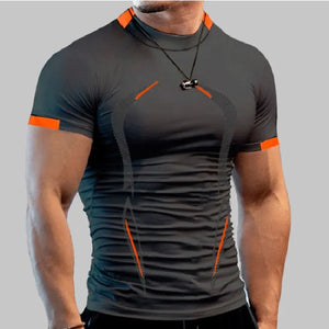 Men's Compression Shirt - Superhero Fitness Tee for Gym and Running