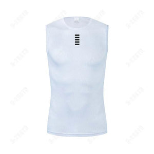 Men's Cycling Base Layer Vest – Quick-Dry Reflective Undershirt for Road Bike