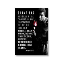Load image into Gallery viewer, Boxer Wall Art Poster Mike Tyson Muhammad Ali Motivational Quote Home Decor Pictures Prints Canvas Painting Living Room Decor