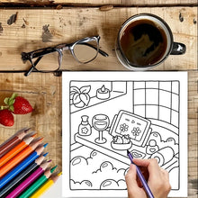 Load image into Gallery viewer, 28 Pages Love Style Coloring Book for Adult | Colouring Book, Drawing Supplies for Christmas, Thanksgiving