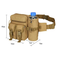 Load image into Gallery viewer, Tactical Nylon Waist Pack, Hiking Belt Bag, Water Bottle &amp; Phone Pouch, Outdoor Sports