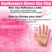 Load image into Gallery viewer, Soccer Goalkeeper Goalie Gloves for Youth and Adult,Anti-Slip Soccer Gloves, Super Grip,Football Goalie Gloves with Size 6/7/8/9
