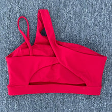 Load image into Gallery viewer, Women Shockproof Sport Bra Women's Beautiful Back Gym Sports Underwear Women Oblique Shoulder Straps Running Fitness Yoga Bra ﻿