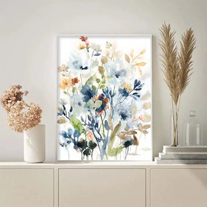 Watercolor Botanical Flowers Canvas Prints Nordic Wall Art Living Room Decor