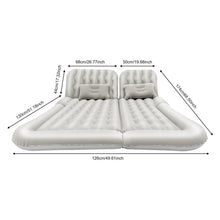 Load image into Gallery viewer, Universal Foldable Inflatable Bed Portable Inflatable Mattress Set Car Back Seat Sleeping Flocking Air Bed Cushion w/Pump+Pillow