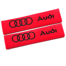 Load image into Gallery viewer, 2PCS Suede Seatbelt Shoulder Pads for Audi A3 A4 A6 A8 Q3 Q5 Q7 B6 B7 B8 B9