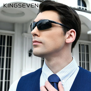 KINGSEVEN Cycling Polarized Sunglasses - UV400 Mirror Lens Aluminum Frame for Men/Women