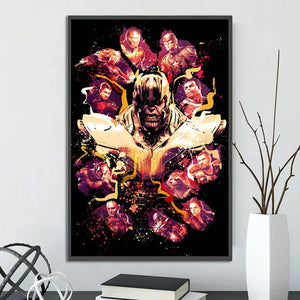 Marvel Movie Poster – Self-Adhesive Wall Mural / Wallpaper