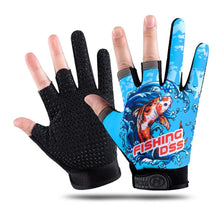 Load image into Gallery viewer, Fishing Glove Outdoor Hand Gloves Mittens for Fishing Fingers Fingerless Biker Items Finger Cycling Apparel Sports Entertainment