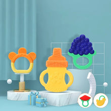 Load image into Gallery viewer, 3PCS Silicone Baby Teething Toys - Safe Teethers for Infants and Toddlers - Soothes Gums