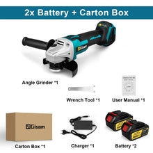 Load image into Gallery viewer, Gisam 125MM Brushless Electric Angle Grinder Variable Speed M14 Cutting Machine Woodworking Tool for Makita 18v Battery Pin