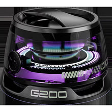 Load image into Gallery viewer, Mini Travel Stereo Speaker Outdoor Magnetic Bluetooth Speaker Wireless Portable with RGB Color Light and Phone Holder for IOS