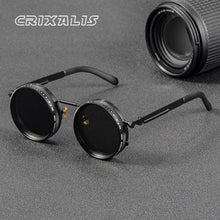 Load image into Gallery viewer, CRIXALIS Polarized Round Sunglasses ND9 Adjustable Dimming Men Women Retro Punk Men's Fishing Eyeglasses Outdoor Shades UV400