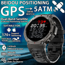 Load image into Gallery viewer, New T-Rex 3 Pro Dual-Band GPS Military Smart Watch 48mm 10ATM Water-Resistant 500mAh Battery Compass Altimeter AGPS Smart Watch