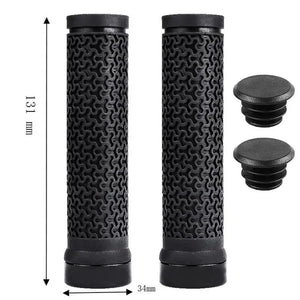 Non-Slip Rubber Bicycle Handlebar Grips - Ergonomic, Soft & Comfortable for BMX/Mountain