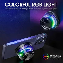 Load image into Gallery viewer, Mini Travel Stereo Speaker Outdoor Magnetic Bluetooth Speaker Wireless Portable with RGB Color Light and Phone Holder for IOS
