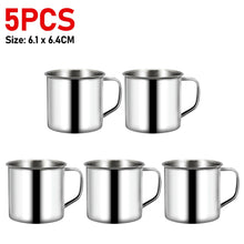 Load image into Gallery viewer, Stainless Steel Coffee Mugs Insulated Coffee &amp; Tea Cup with Handles Shatterproof 200mL Metal Cup Mug Kitchen Accessories