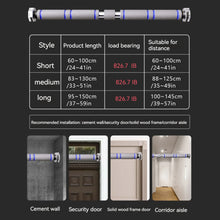 Load image into Gallery viewer, Telescopic Doorway Pull Up Bar Non-Slip Chin-Up Fitness Equipment Adjustable Home Gym Strength Training Heavy Duty For Men Women