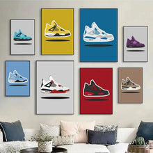 Load image into Gallery viewer, Designer Sneakers Canvas Art - Luxury Fashion Shoes Poster Print Home Decor