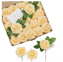 Load image into Gallery viewer, Foam Artificial Roses - 15/25/100pcs Fake Flowers for Wedding, Party &amp; Gift Décor