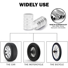 Load image into Gallery viewer, 4pcs Universal Car Wheel Tire Valve Stem Caps Dust Covers Aluminum Tire Wheel Stem Air Valve Cap Car Accessories