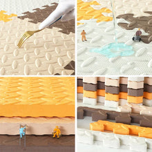 Load image into Gallery viewer, 30*30cm Thicken Sports Gym Mat Protection EVA Leaf Grain Floor Mats Yoga Fitness Non-Slip Splicing Rugs Shock Room