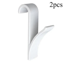 Load image into Gallery viewer, Kitchen Bathroom Hanger Clips Storage Racks White Clear Hanger Heated Towel Radiator Rail Clothes Scarf Hanger Hooks Holder