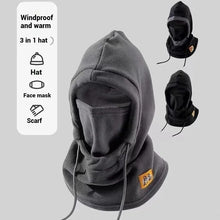 Load image into Gallery viewer, Winter Warm Hat with Mask and Neck Warmer 3-in-1 Windproof Balaclava for Men and Women  hat Cycling Cold Weather Protection