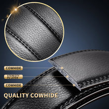 Load image into Gallery viewer, Famous Brand Luxury Leather Belt: Quality Men&#39;s Strap with Metal Automatic Buckle