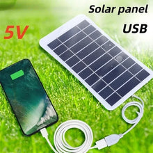 Load image into Gallery viewer, 2-15W 5V USB Type-C Solar Panel Charger Kit Portable Flexible Lightweight Mini System for Phones Power Banks Car Camping Hiking