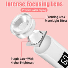 Load image into Gallery viewer, Rechargeable Mini UV LED Nail Lamp with Smart Display Portable Fast-Drying Nail Dryer Stand for Manicure Removable Desk UV Light