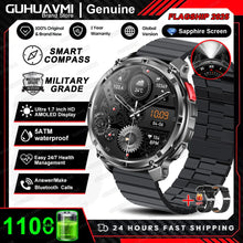 Load image into Gallery viewer, New T-REX3 Ultra 1100mAh Battery SmartWatch 10ATM Waterproof GPS Compass Flashlight 1.7" AMOLED HD Call Sports Smart Watch Men