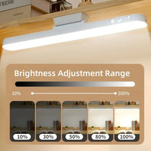 Load image into Gallery viewer, LED Table Lamp Magnetic Hanging USB Rechargeable Desk Lamp 3 Color Reading Light Dimmable Cabinet Closet Wardrobe Night Light
