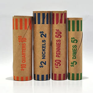 Colored Coin Wrappers! Kraft Paper, Bulk Rolls