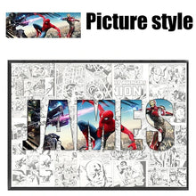 Load image into Gallery viewer, Personalised Marvel Movie Heroes Canvas Poster – Spider-Man &amp; Iron Man Wall Art