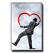 Load image into Gallery viewer, Banksy Street Graffiti Decorative Canvas Painting Art Poster Abstract Figure Mural Room Wall Decoration Prints