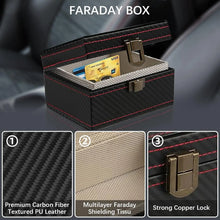 Load image into Gallery viewer, Anti Theft Faraday Box with Bag for Key Fob Cage RFID Faraday Key Fob Protector Radiation-proof Mobile Phone Box Car Keyless