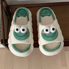 Load image into Gallery viewer, Women&#39;s Cartoon Frog Slippers Winter Warm Indoor Home Shoes Sandals