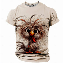 Load image into Gallery viewer, Funny Men's T Shirt Animal Chicken Print Summer Casual Short Sleeve Tee Street Fashion O-Neck Pullover Men's Oversized Clothing