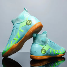 Load image into Gallery viewer, Men's Sports IC Indoor Flat Bottomed Football Shoes Adult High-Tops Wear Resisting Training Shoes Teenagers Non Slip Shoes