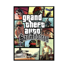 Load image into Gallery viewer, Video Game Grand Theft Auto Poster Canvas Painting GTA 5 Wall Picture Print For Modern Gamer Living Room Home Decoration