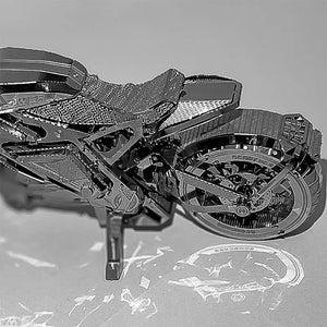 3D Metal Motorcycle Puzzle Kit - Adult DIY Model Building Toy, Birthday Gift