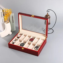 Load image into Gallery viewer, Wooden Watch Box 1/2/3/5/6/10/12 Slot Watch Gift Box Watch Storage Travel Case Organizer Men Jewellery Box Piano-bake-paint